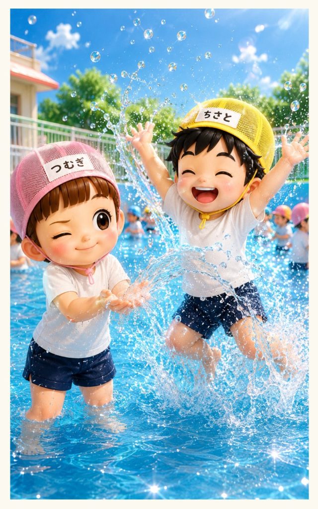 幼児向け絵本『つむちゃんちーくん』第４巻なつやすみ特別版