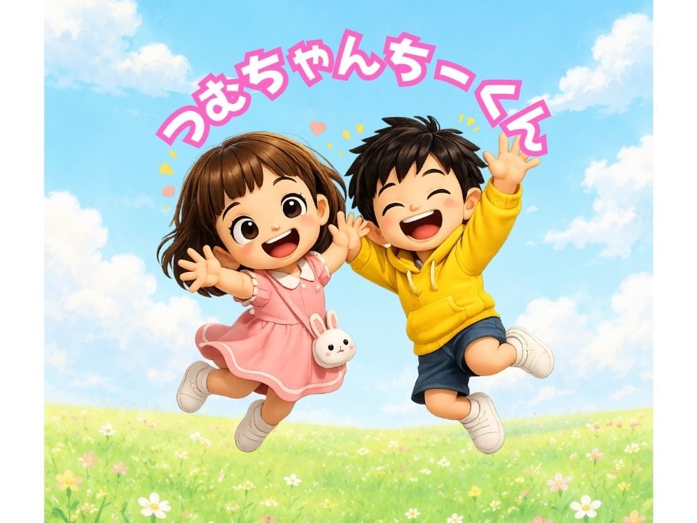 幼児向け絵本まんが『つむちゃんちーくん』第１巻